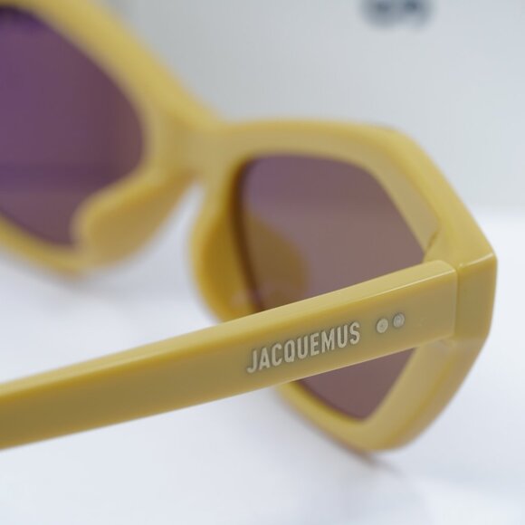 Jacquemus BAMBINO JAC/42 C7 Cat Eye Sunglasses - Banana/Brown - Picture 5 of 11